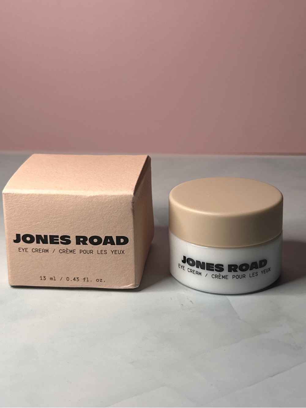 Jones Road Eye Cream - Beige and Peach Packaging